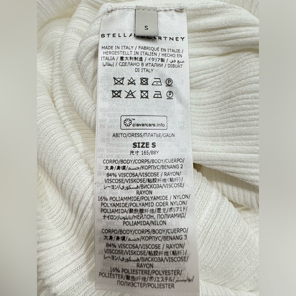 Stella McCartney Lightweight Plisse Knit Maxi White Dress - Picture 15 of 16